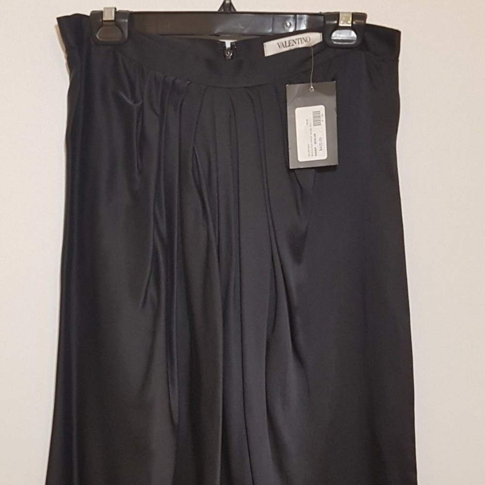 NEW RED VALENTINO BLACK SILK SKIRT SIZE Medium Usa
